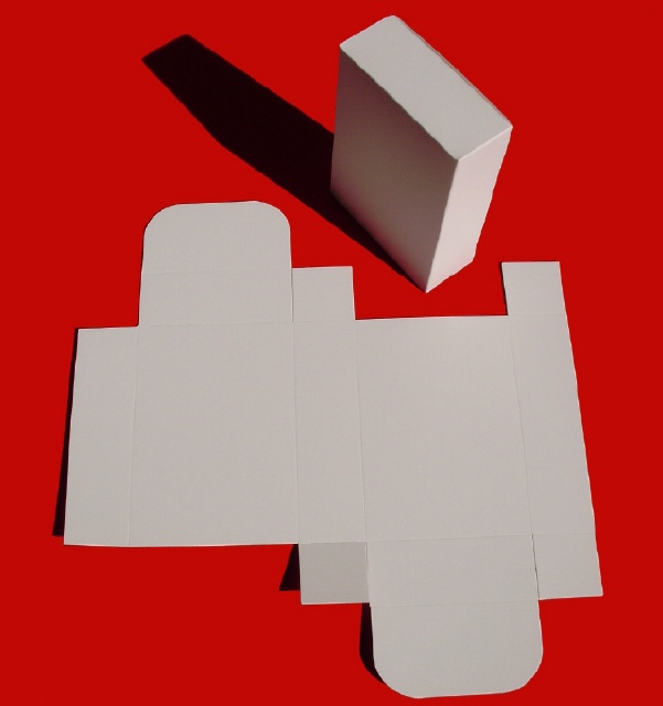 Faltschachtel groß breit aus Karton Papier